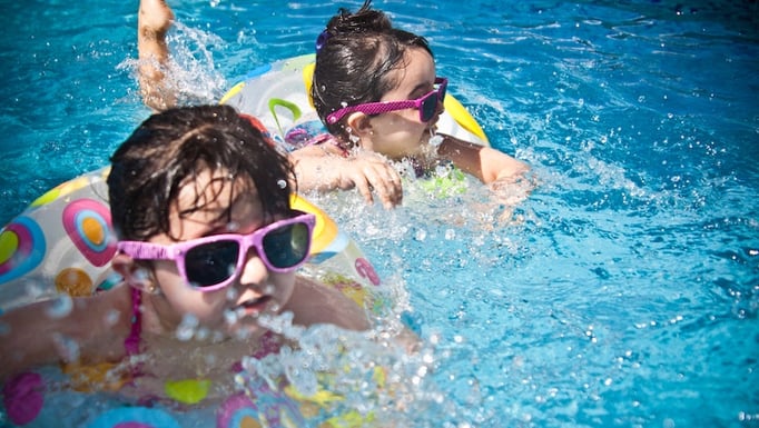 Swimming kids