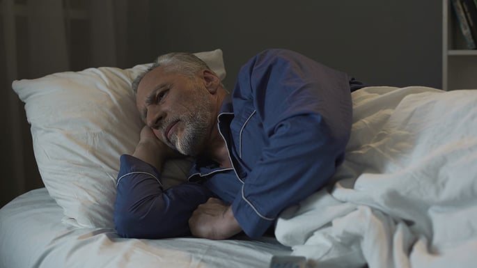 Man with insomnia