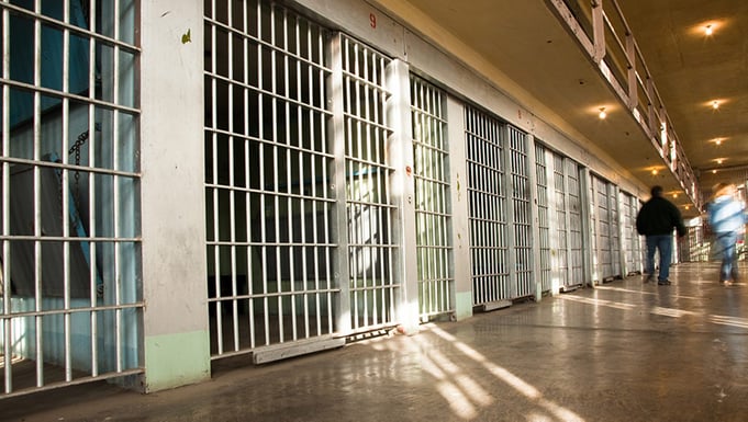 Prison corridor