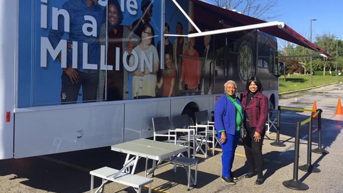 Community ambassadors Hazel Colar (Left) and Janice Knox (Right)