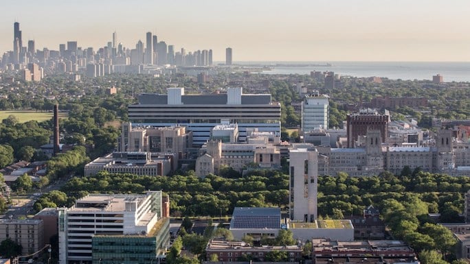 UChicago campus aerial