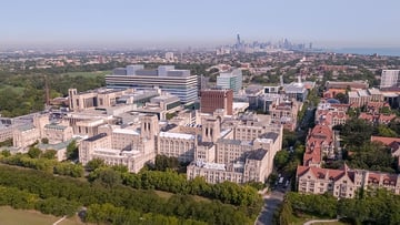UChicago campus and skyline