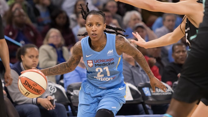 Jamierra Faulkner from the Chicago Sky
