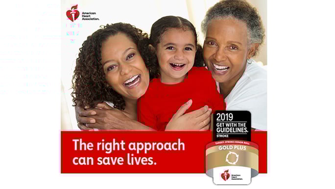 Stroke Gold Plus award logo 2019
