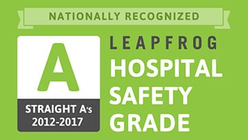 12th consecutive ‘A’ rating in patient safety from Leapfrog award