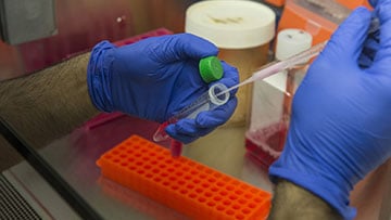 Close up shot of lab tools