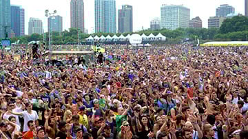 Crowd at Lollapalooza