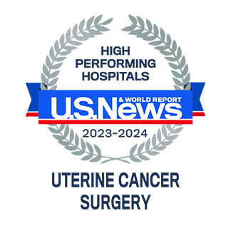 A high-performing hospital for uterine cancer surgery, according to US News and World Report