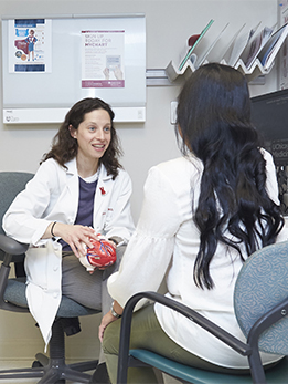 Dr. Polonsky and patient