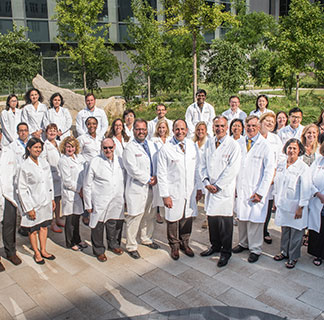 A group photo of physicians from the Inflammatory Bowel Disease Clinical Team