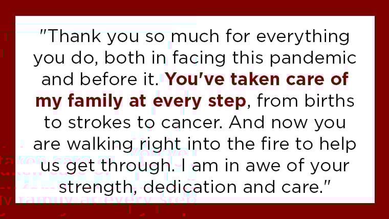 Send A Message To Our Frontline Healthcare Workers Uchicago Medicine Send A Message To Our Frontline Healthcare Workers Uchicago Medicine