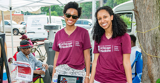Participants and activities at three organizations that have received a 2018 Rapid Cycle Grant (Urban Health Initiative).