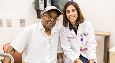 Dr. Uzma Siddiqui and her patient Morris on Monday, July 9, 2018 in the Center for Care and Discovery on the University of Chicago campus in Chicago.