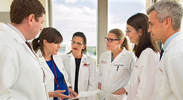 Colon Rectal Surgery Team discussing treatment plan together