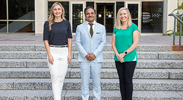 From left: Anastasia Gliatis, PA-C, Mohan Gundeti, MD, and Katie Stahoviak, RN
