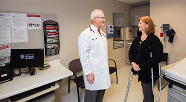 Dr. Ferguson with patient July 27, 2018