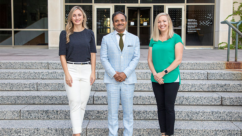 From left: Anastasia Gliatis, MSPA, Mohan Gundeti, MD, and Katie Stahoviak, RN