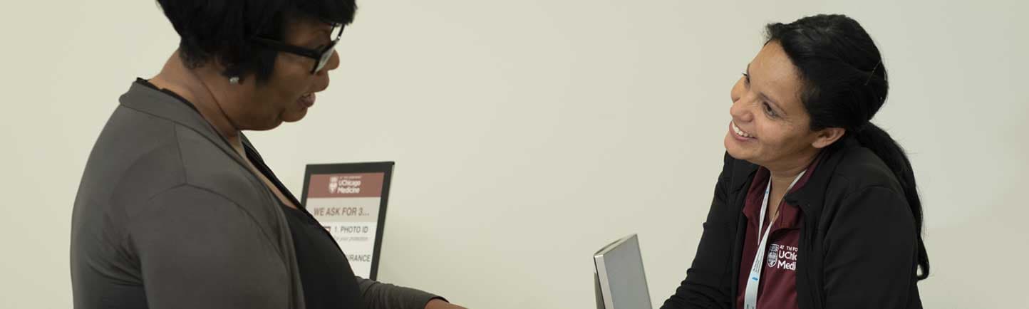 DCAM 2F check-in desk