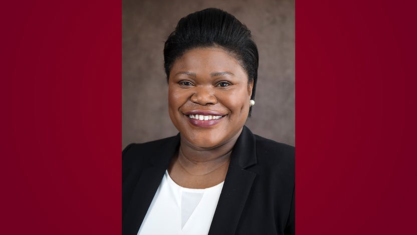 A portrait of Kimyatta Washington, who joins UChicago Medicine as VP, Chief Administrative Officer of Cancer Services