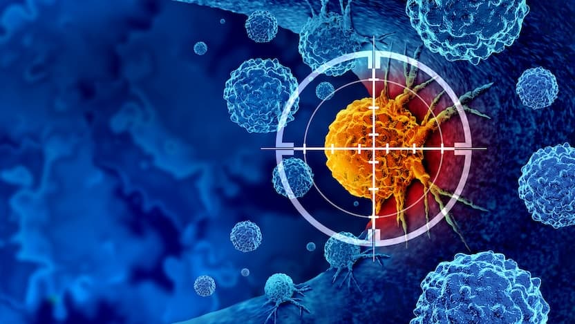 Illustration of immunotherapy treatment