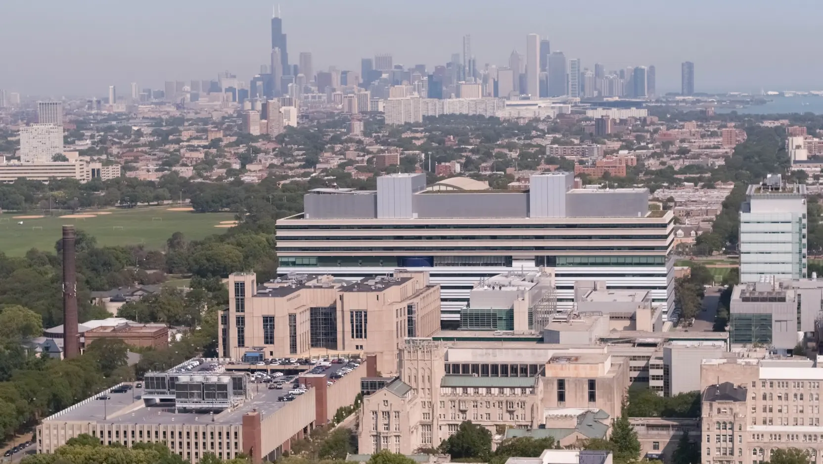 aerial view of UChicago Medicine campus