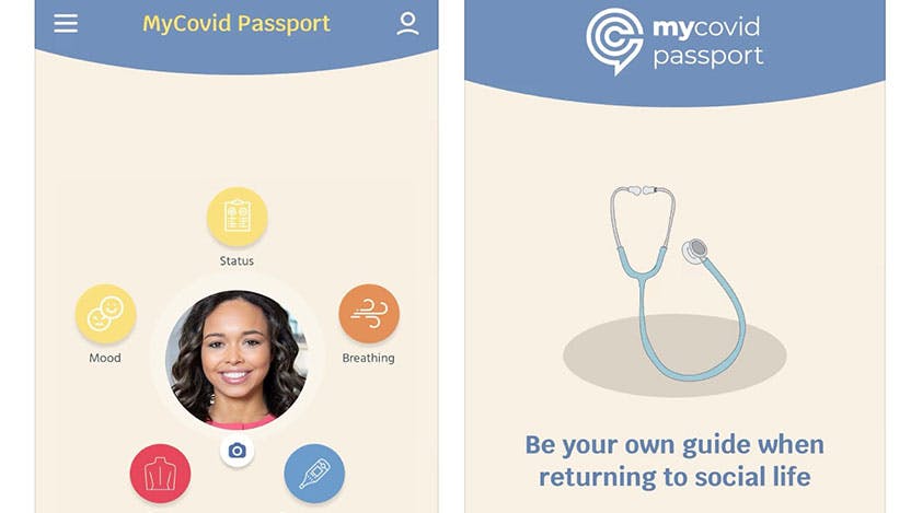 MyCOVID Passport app screenshots
