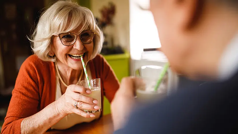Adults drinking colonoscopy prep solution