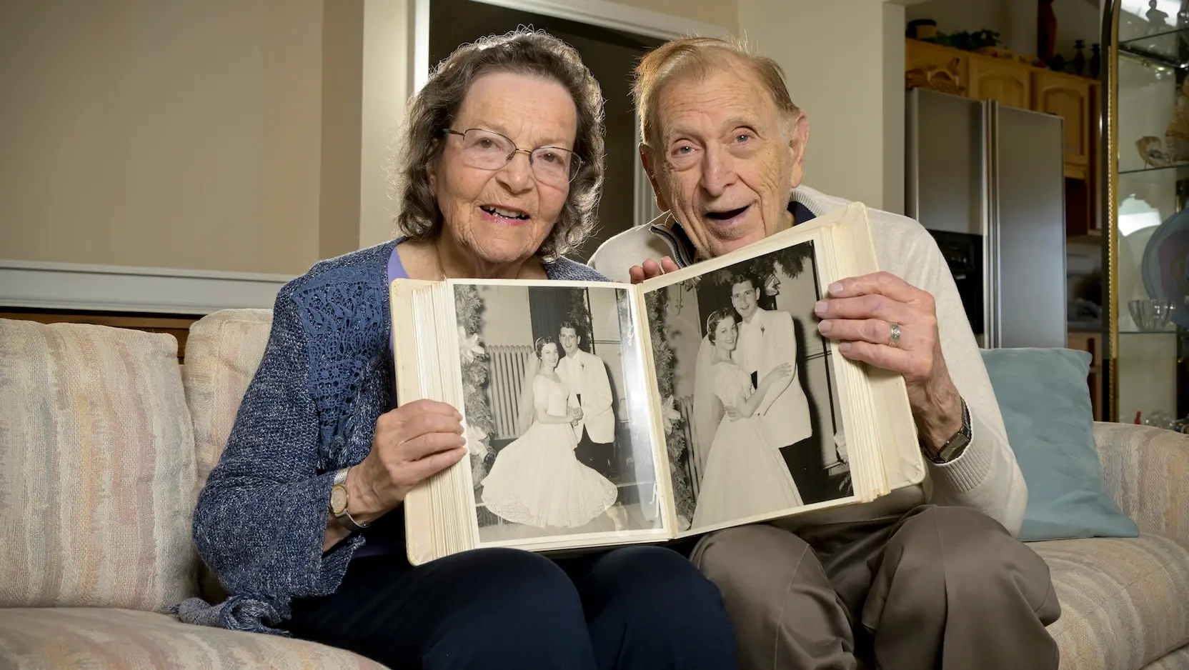 Marian and Gerald Kirschenbaum, at home in Tinley Park