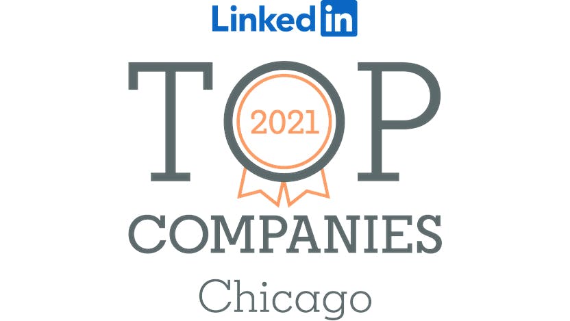 Linkedin Top Companies Chicago 2021 logo