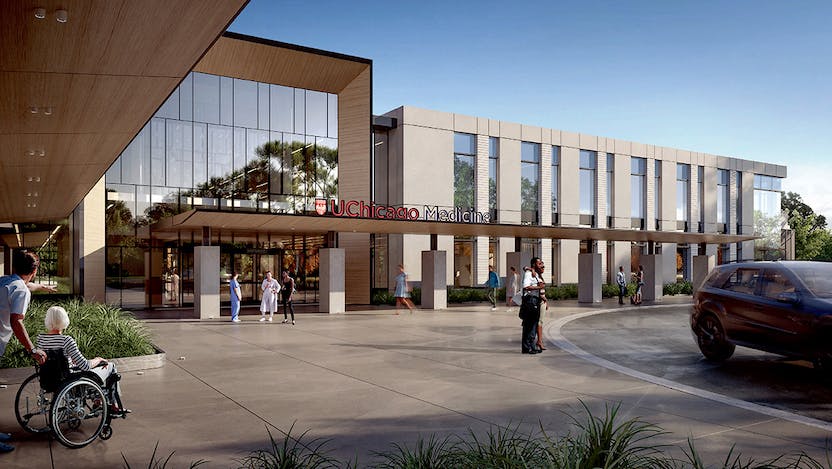 Preliminary rendering shows what the new Crown Point care center may look like