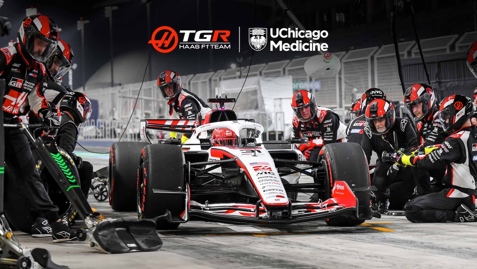 professional race car and team