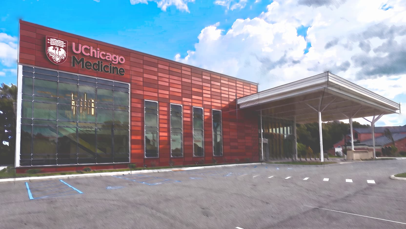 Artist rendering of what the new Valparaiso medical office building will look like after renovations are complete