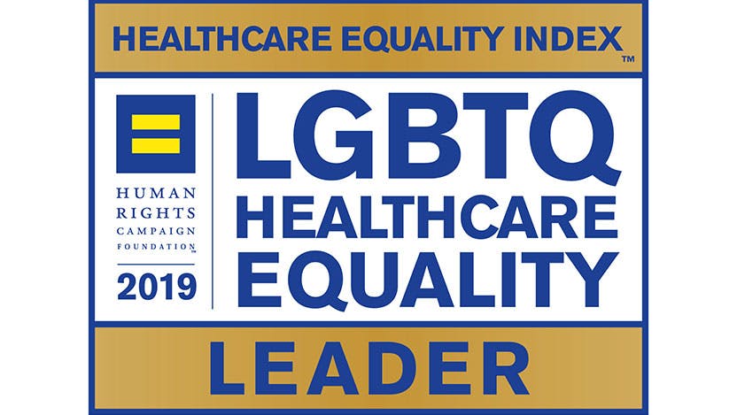 2019 HEI LGBTQ Healthcare Equality badge