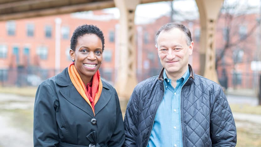 Melissa Gilliam MD MPH and David Meltzer MD PhD Photo by Nancy Wong