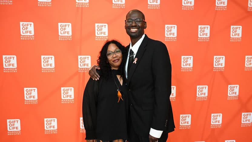 Patient, Marquis Williams, met Renee Smith, donor, who saved his life