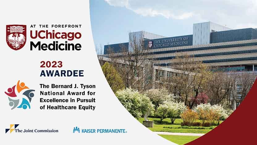 UChicago Medicine Tyson Award recipient announcement image