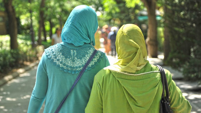 Women in headscarves