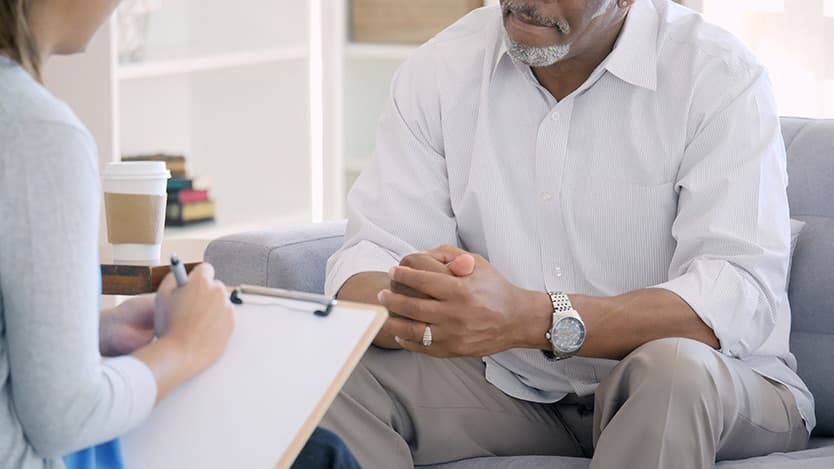 A doctor with a patient