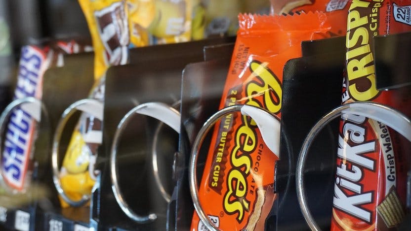 Vending machine candy