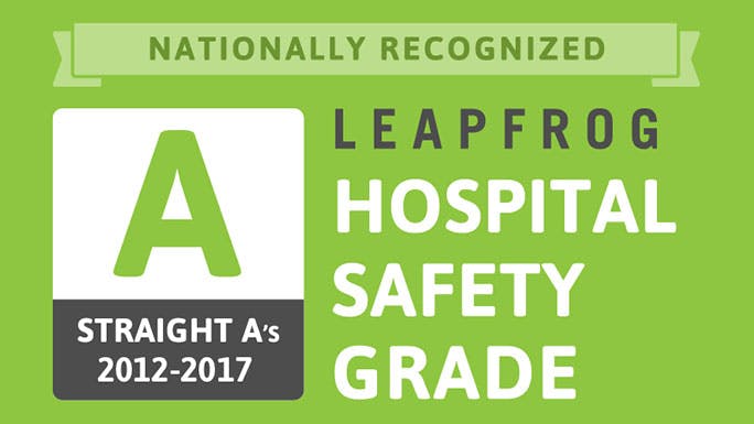 12th consecutive ‘A’ rating in patient safety from Leapfrog award