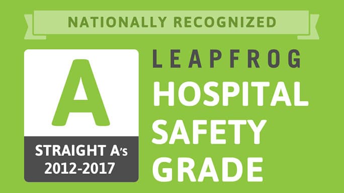 12th consecutive ‘A’ rating in patient safety from Leapfrog award