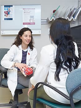 Dr. Polonsky and patient