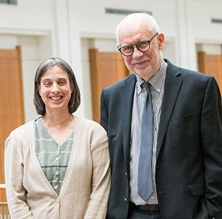 Rebecca Zoltoski, the first patient at the University of Chicago Medicine to undergo stem cell transplant on an outpatient basis (in 2014) with Adult oncologist Andrzej Jakubowiak, MD, PhD