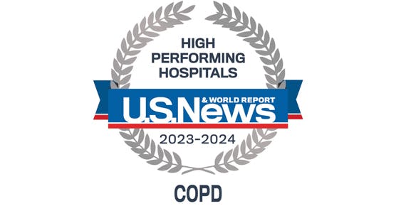 US News and World Report 2023-24 Badge for COPD