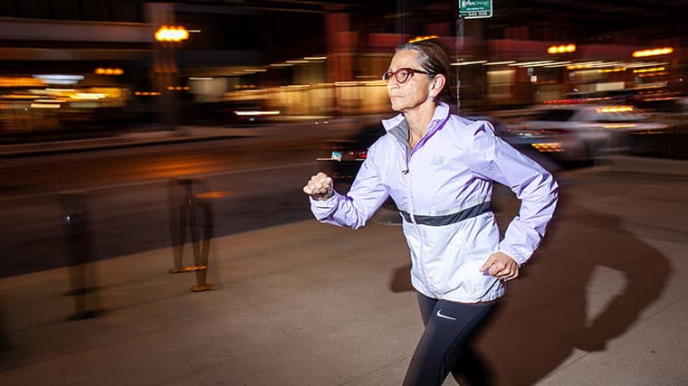 Jennifer L. Rosato Perea completed the New York City Marathon in under seven hours only months after undergoing surgery to remove cancer from her right lung.